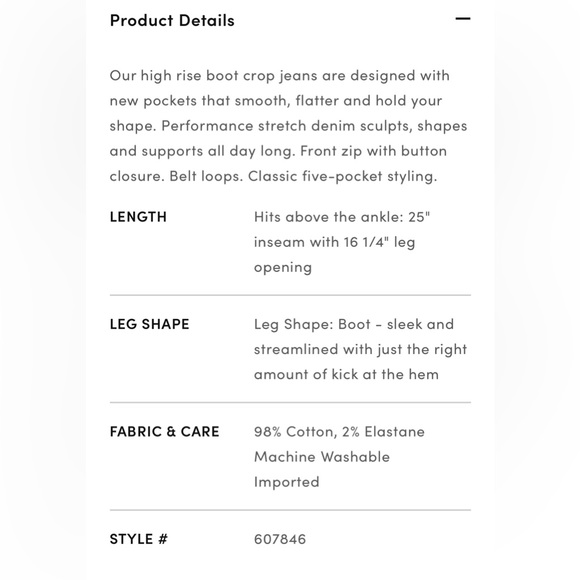 NWT Ann Taylor Petite High Rise Boot Crop White Jeans - Picture 3 of 5